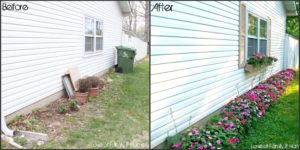 diy landscaping flower bed increase home value